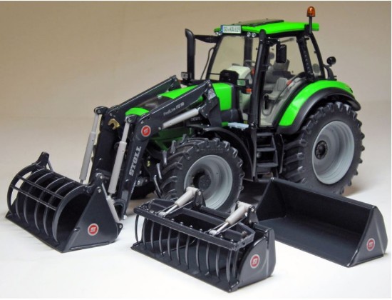 Immagine di TRATTORE DEUTZ AGROTRON 6190 C/3 ACCESSORI 1:32