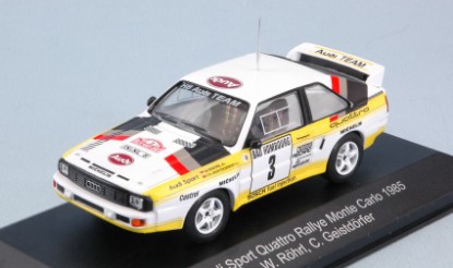 Immagine di AUDI QUATTRO N.3 2nd MONTE CARLO 1985 W.ROHRL-C.GEISTDORFER 1:43