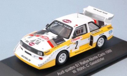 Immagine di AUDI QUATTRO S1 N.2 4th MONTE CARLO 1986 W.ROHRL-C.GEISTDORFER 1:43