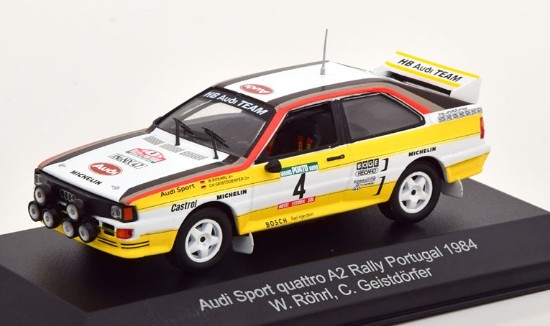 Immagine di AUDI SPORT QUATTRO A2 N.4 RALLY PORTUGAL 1984 W.ROHRL-C.GEISTDORFER 1:43