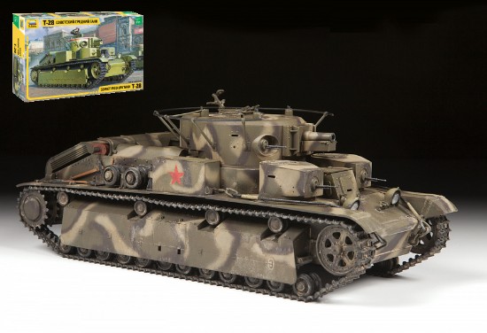 Immagine di T-28 HEAVY TANK KIT 1:35
