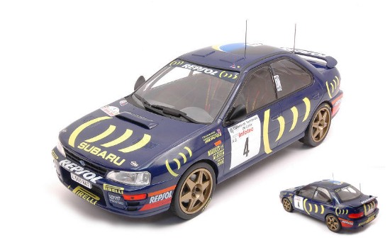Immagine di SUBARU IMPREZA 555 N.4 RALLY CATALUNYA 1995 MCRAE-RINGER 1:18
