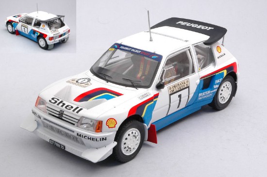 Immagine di PEUGEOT 205 T16 E2 N.1 1000 LAKES RALLY 1986 SALONEN-HARJANNE 1:24
