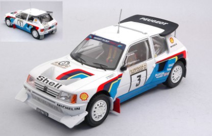 Immagine di PEUGEOT 205 T16 E2 N.3 1000 LAKES RALLY 1986 KANKKUNEN-PIRONEN 1:24
