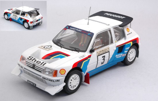 Immagine di PEUGEOT 205 T16 E2 N.3 1000 LAKES RALLY 1986 KANKKUNEN-PIRONEN 1:24
