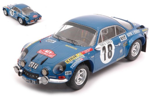 Immagine di ALPINE RENAULT A110 N.18 RALLY MONTE CARLO 1973 ANDRUET-BICHE 1:24
