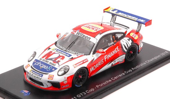 Immagine di PORSCHE 911 GT3 N.7 CARRERA CUP AUSTRALIA CHAMPION J.EVANS 1:43