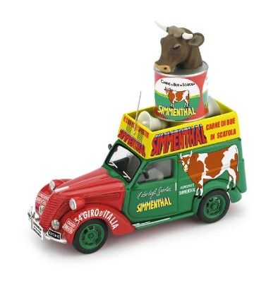 Immagine di FIAT 1100 FURGONE CAROVANA GIRO D ITALIA 1950 CARNE SIMMENTHAL 1:43
