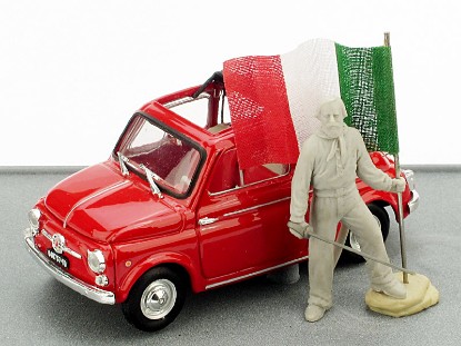 Immagine di FIAT 500 150mo UNITA' D' ITALIA GARIBALDI 1:43
