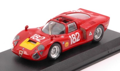 Immagine di ALFA ROMEO 33.2 N.182 6th T.FLORIO 1968 G.BAGHETTI-G.BISCALDI 1:43