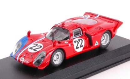 Immagine di ALFA ROMEO 33.2 N.22 1000 KM PARIGI 1968 PILETTE-SLOTEMAKER 1:43