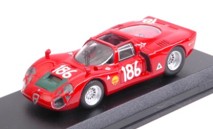 Immagine di ALFA ROMEO 33.2 N.186 2nd TARGA FLORIO 1968 GALLI-GIUNTI 1:43