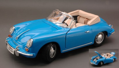 Immagine di PORSCHE 356 B CABRIO 1961 BLUE 1:18