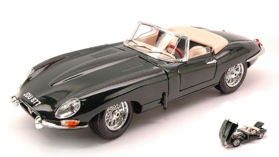 Immagine di JAGUAR E CABRIO 1961 GREEN 1:18