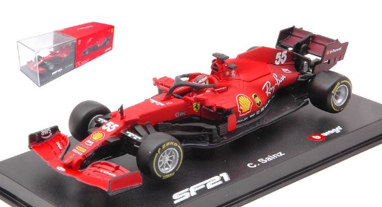 Immagine di FERRARI F1 SF21 N.55 2021 CARLOS SAINZ SIGNATURE 1:43