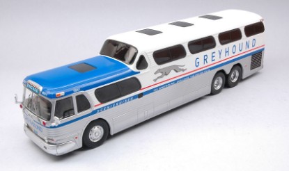 Immagine di GMC SCENICRUISER GREYHOUND 1956 WHITE/SILVER 1:43