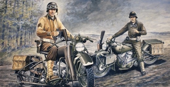 Immagine di U.S.MOTORCYCLES WWII KIT 1:35