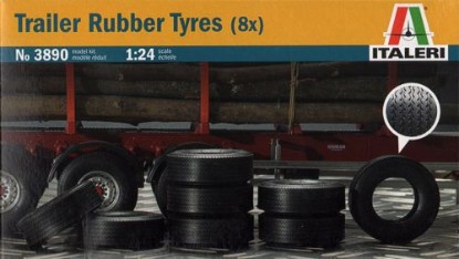 Immagine di GOMME PER RIMORCHIO CAMION 8 Pz.KIT 1:24