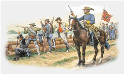 Immagine di CONFEDERATE INFANTRY THE GRAYS KIT 1:72
