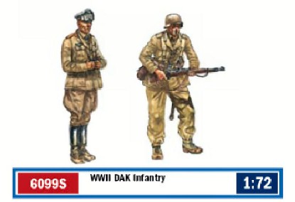 Immagine di WWII DAK INFANTRY KIT 1:72