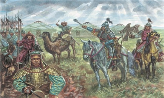 Immagine di XIIIth CENTURY MONGOL CAVALRY KIT 1:72