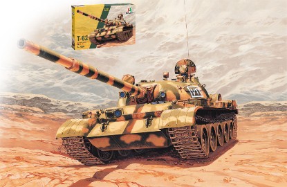 Immagine di T 62 RUSSIAN MAIN BATTLE TANK KIT 1:72