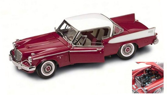 Immagine di STUDEBAKER GOLDEN HAWK 1958 RED 1:18