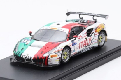 Immagine di FERRARI 488 GT3 N.11 6th NATIONS CUP BAHR.2018 PERAZZINI-CRESSONI 1:43