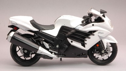 Immagine di KAWASAKI NINJA ZX-14R WHITE 1:12