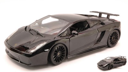 Immagine di LAMBORGHINI GALLARDO SUPERLEGGERA 2007 BLACK MET.1:18