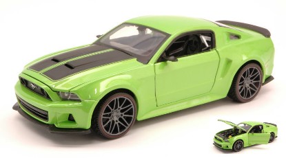 Immagine di FORD MUSTANG STREET RACER 2014 GREEN/BLACK 1:24