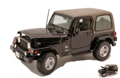Immagine di JEEP WRANGLER SAHARA 2007 BLACK 1:18