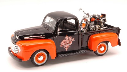 Immagine di FORD F-1 1948 HARLEY DAVIDSON W/1958 FLH DUO GLIDE 1:24