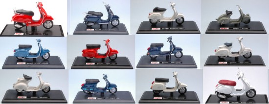 Immagine di VESPA MODELLI ASS. Pz.12 1:18