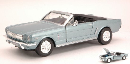 Immagine di FORD MUSTANG CONVERTIBLE 1964 METALLIC LIGHT BLUE 1:24