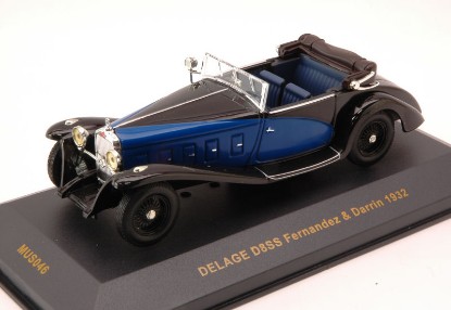 Immagine di DELAGE D8SS FERNANDEZ & DARRIN 1932 BLUE/BLACK 1:43