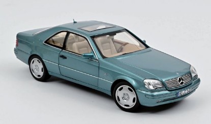 Immagine di MERCEDES CL600 COUPE' 1997 BLUE METALLIC 1:18