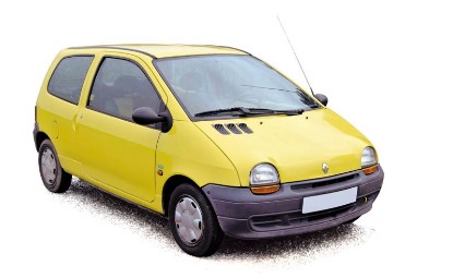 Immagine di RENAULT TWINGO 1995 LEMON YELLOW & UNITED DECO 1:18