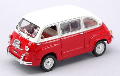 Immagine di FIAT 600 MULTIPLA ROUGE/BLANC 1:43