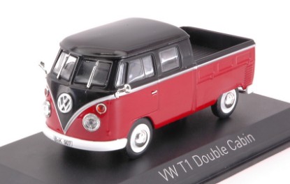 Immagine di VW T1 DOUBLE CABIN 1961 RED & BLACK 1:43