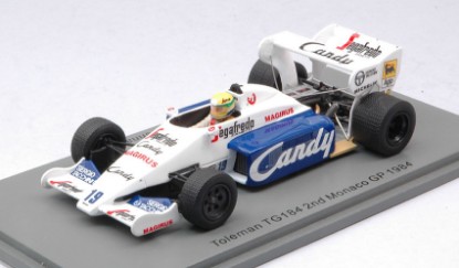 Immagine di TOLEMAN TG184 AYRTON SENNA 1984 N.19 2nd MONACO GP 1:43