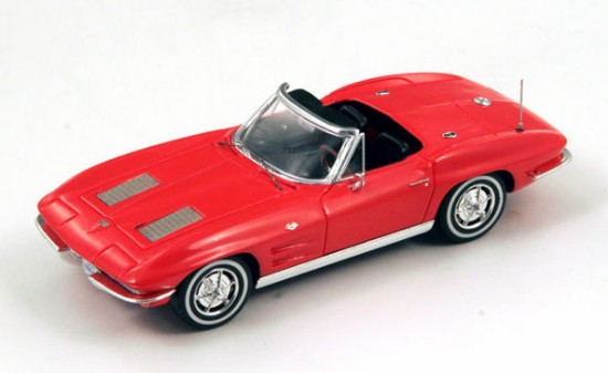 Immagine di CHEVROLET CORVETTE C2 STING RAY CONVERTIBLE 1963 RED 1:43