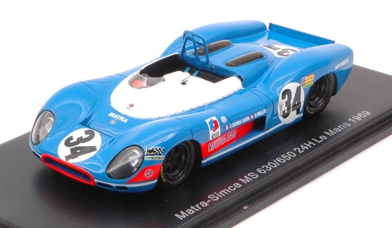 Immagine di MATRA SIMCA 630-650 N.34 LM 1969 J.SERVOZ GAVIN-H.MULLER 1:43