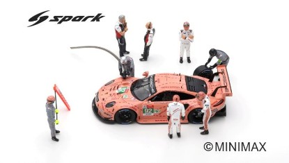 Immagine di FIGURINE SET PORSCHE GT TEAM 24 H LE MANS 2018 CAR IS NOT INCLUDED 1:43