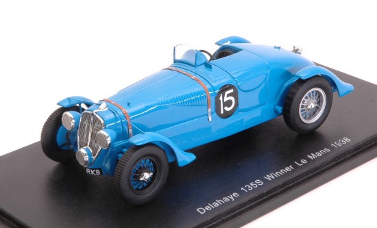 Immagine di DELAHAYE 135 CS N.15 WINNER LM 1938 E.CHABOUD-J.TREMOULET 1:43 REPROD.