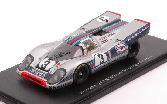 Immagine di PORSCHE 917 N.3 WINNER 12 H SEBRING 1971 V.ELFORD-G.LARROUSSE 1:43 REPRO