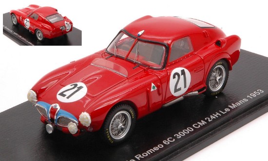 Immagine di ALFA ROMEO 6C 3000 CM N.21 LM 1953 C.SANESI-P.CARINI 1:43