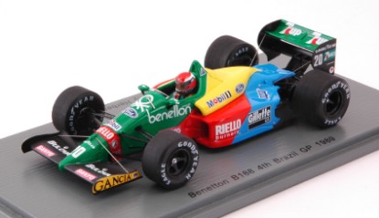 Immagine di BENETTON B188 J.HERBERT 1989 N.20 4th BRAZIL GP 1:43