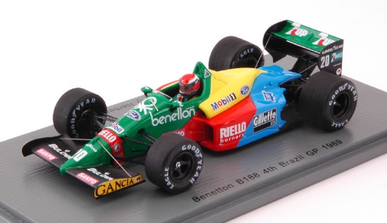 Immagine di BENETTON B188 J.HERBERT 1989 N.20 4th BRAZIL GP 1:43