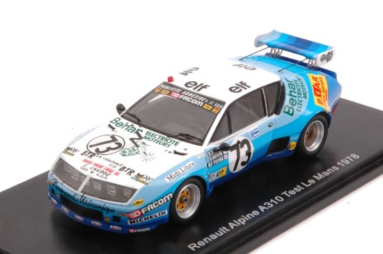Immagine di RENAULT ALPINE A310 N.73 TEST LE MANS 1978 D.MORIN-G.D.SAINT PIERRE 1:43